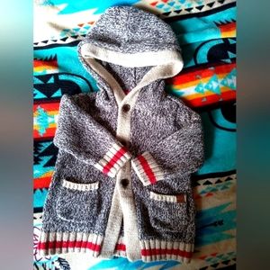 Roots Kids Cardigan Sweater Button Up Unisex Boy Girl 6-12 Months